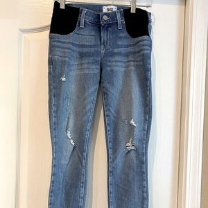 Paige Maternity Verdugo Ankle Destructed size 25